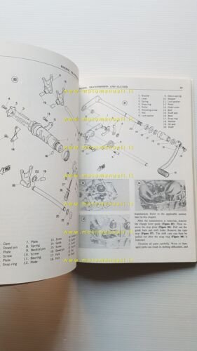 Yamaha tutti modelli 2 cilindri 90-350 1965-73 Manuale Officina inglese …