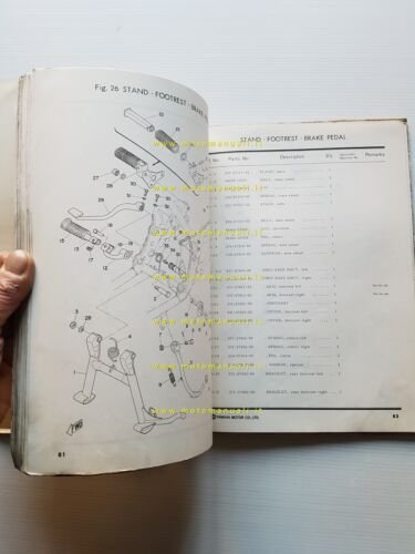 Yamaha TX 500 1973 catalogo ricambi originale spare parts catalogue
