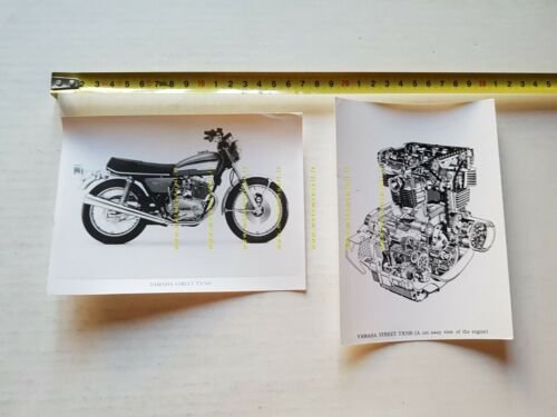 YAMAHA TX 500 1973 lotto 2 foto cartella stampa originali …
