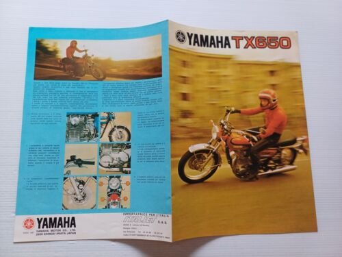 Yamaha TX 650 1973 depliant originale italiano
