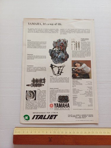 Yamaha TX 650 depliant italiano originale