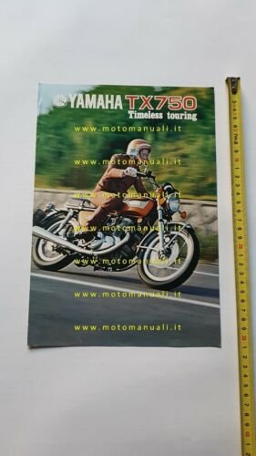 Yamaha TX 750 1973 depliant ITALIANO originale moto