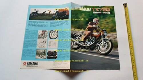 Yamaha TX 750 1973 depliant ITALIANO originale moto