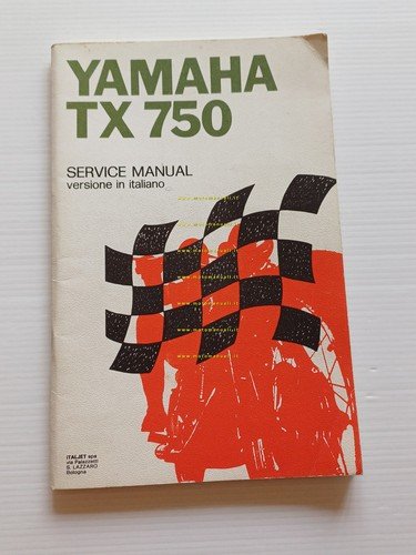 Yamaha TX 750 1973 manuale officina originale Italiano