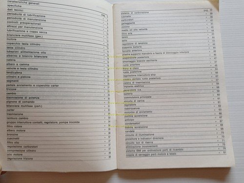 Yamaha TX 750 1973 manuale officina originale Italiano