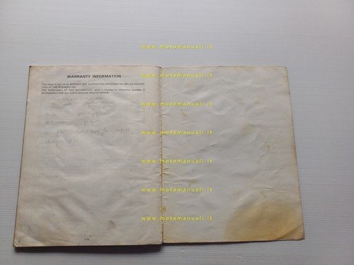 Yamaha TZ 250 J 1981 manuale officina originale INGLESE workshop …