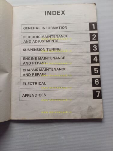 Yamaha TZ 250 J 1981 manuale officina originale INGLESE workshop …