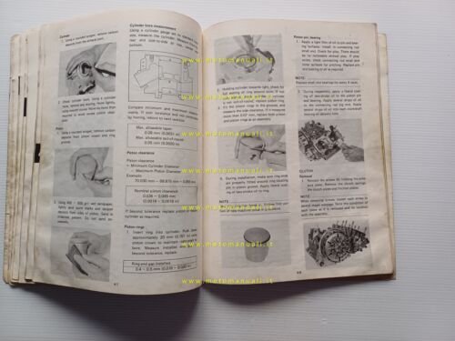 Yamaha TZ 250 J 1981 manuale officina originale INGLESE workshop …