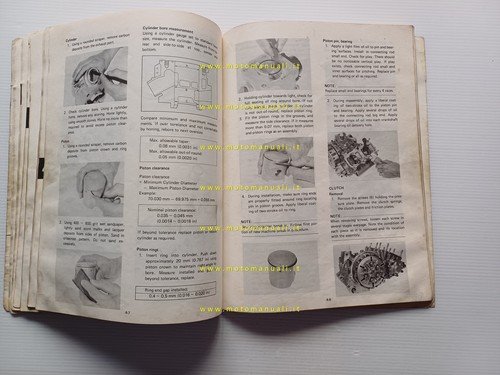 Yamaha TZ 250 J 1981 manuale officina originale INGLESE workshop …