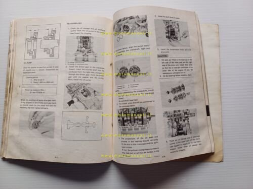 Yamaha TZ 250 J 1981 manuale officina originale INGLESE workshop …