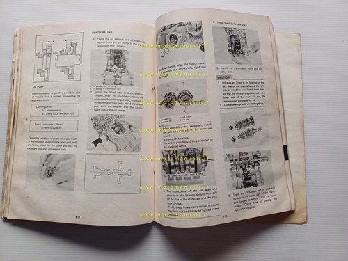 Yamaha TZ 250 J 1981 manuale officina originale INGLESE workshop …