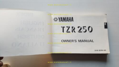 Yamaha TZR 250 2XW 1988 manuale uso manutenzione originale italiano