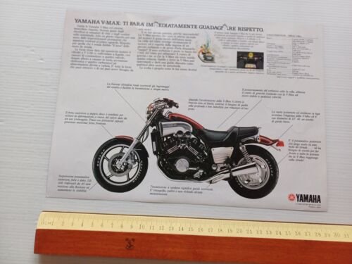 Yamaha V-MAX 1200 1986 depliant ITALIANO originale