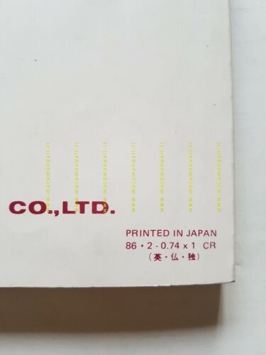 Yamaha V MAX 1200 VMX12 2EN 1986 manuale uso manutenzione …