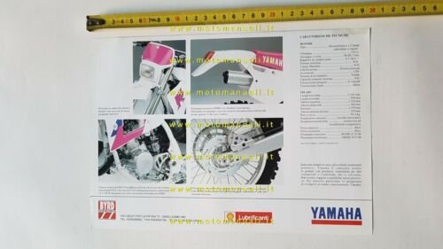 Yamaha WR 125 Enduro 1992-93 depliant ITALIANO originale moto