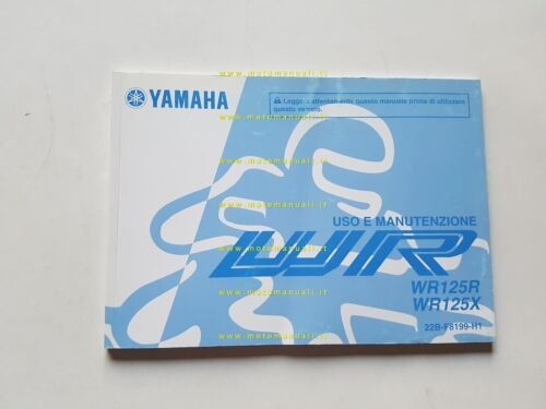 Yamaha WR 125 R-X 22B 2009 manuale uso manutenzione libretto …