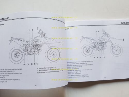 Yamaha WR 125 R-X 22B 2009 manuale uso manutenzione libretto …