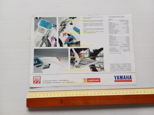 Yamaha WR 250 1991 depliant originale italiano