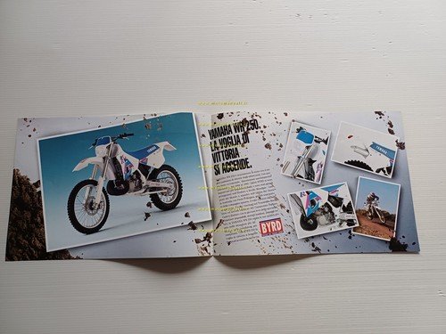 Yamaha WR 250 enduro 1991 depliant italiano originale