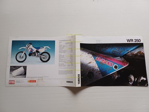 Yamaha WR 250 enduro 1991 depliant italiano originale