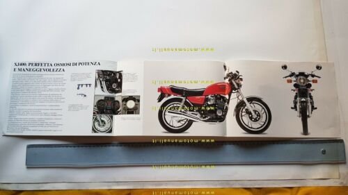Yamaha XJ 400 1982 depliant moto italiano originale brochure