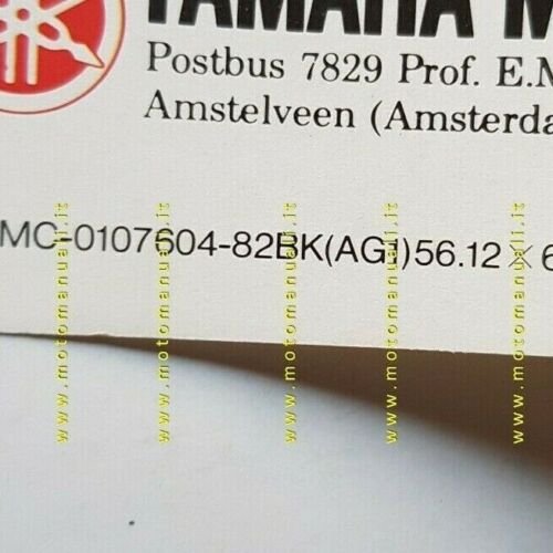 Yamaha XJ 400 1982 depliant moto italiano originale brochure