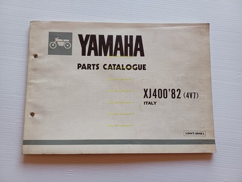 Yamaha XJ 400 4V7 1982 catalogo ricambi originale spare parts …