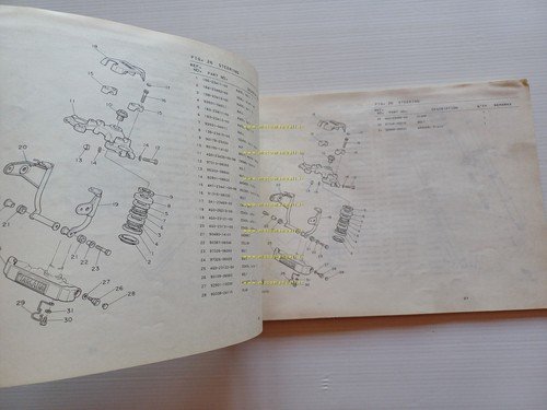 Yamaha XJ 400 4V7 1982 catalogo ricambi originale spare parts …