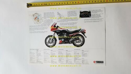 Yamaha XJ 600 1984 depliant originale moto ITALIANO