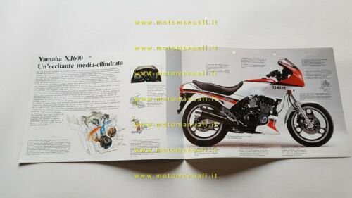 Yamaha XJ 600 1984 depliant originale moto ITALIANO brochure