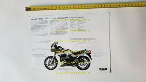 Yamaha XJ 600 1988 depliant originale moto ITALIANO