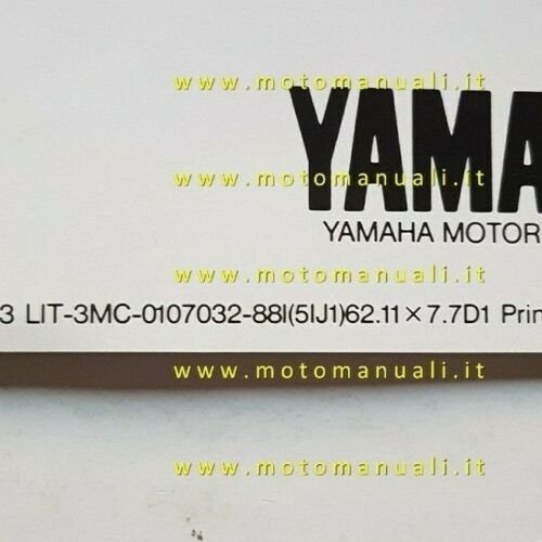 Yamaha XJ 600 1988 depliant originale moto ITALIANO