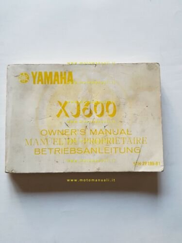 Yamaha XJ 600 51H 1984 manuale uso manutenzione INGLESE originale