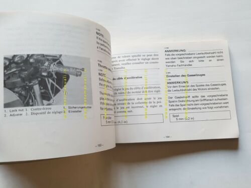 Yamaha XJ 600 51H 1984 manuale uso manutenzione INGLESE originale