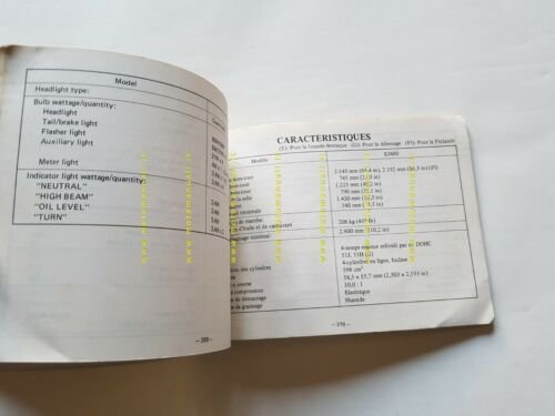 Yamaha XJ 600 51H 1984 manuale uso manutenzione INGLESE originale