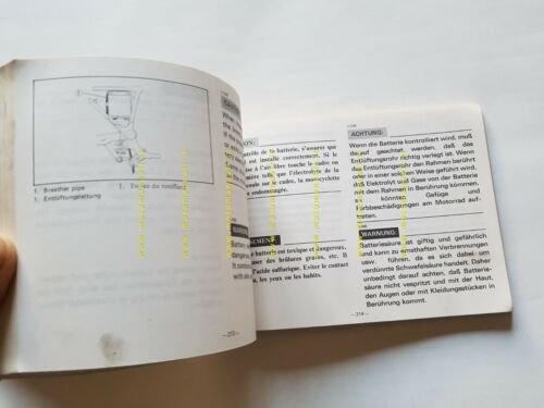 Yamaha XJ 600 51H 1984 manuale uso manutenzione INGLESE originale