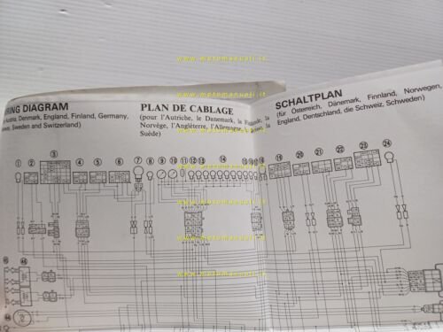Yamaha XJ 600 51J 1985-86 manuale uso manutenzione originale INGLESE