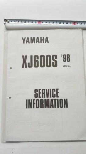 Yamaha XJ 600 S 1998 Service Information manuale officina originale