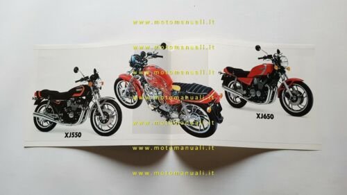 Yamaha XJ 650 - 550 1981 depliant moto originale ENGLISH …