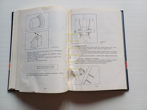 Yamaha XJ 650 1986 manuale officina riparazione ITALIANO originale