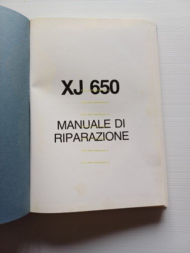Yamaha XJ 650 1986 manuale officina riparazione ITALIANO originale