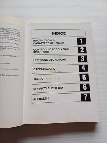 Yamaha XJ 650 1986 manuale officina riparazione ITALIANO originale