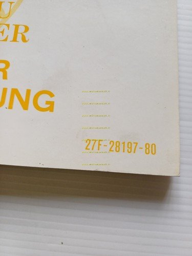 Yamaha XJ 650 27F AGGIORNAMENTO 1983 manuale officina originale