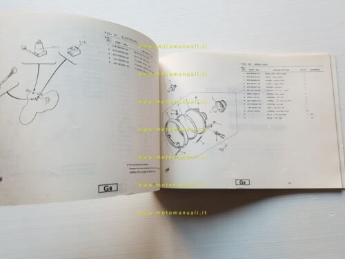 Yamaha XJ 650 4K0 1980 catalogo ricambi originale spare parts …
