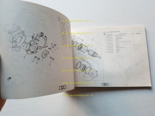 Yamaha XJ 650 4K0 1980 catalogo ricambi originale spare parts …