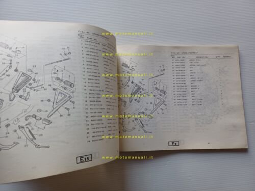 Yamaha XJ 650 T Turbo 11T 1982 catalogo ricambi originale …