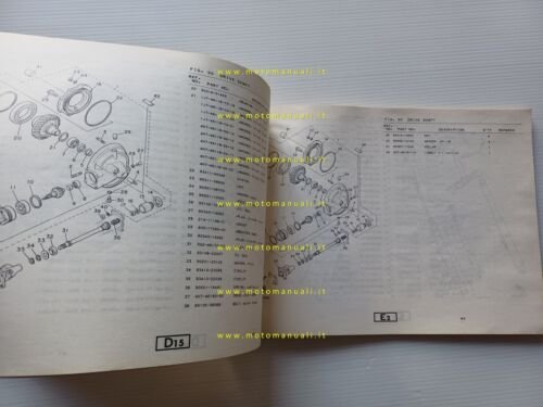 Yamaha XJ 650 T Turbo 11T 1982 catalogo ricambi originale …