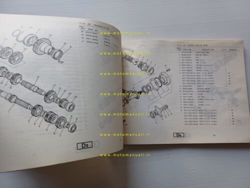 Yamaha XJ 650 T Turbo 11T 1982 catalogo ricambi originale …