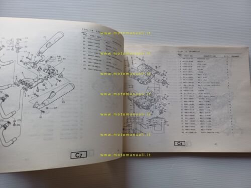Yamaha XJ 650 T Turbo 11T 1982 catalogo ricambi originale …