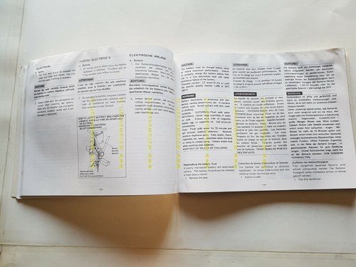 Yamaha XJ 650 T Turbo 11T 1982 supplemento manuale officina …